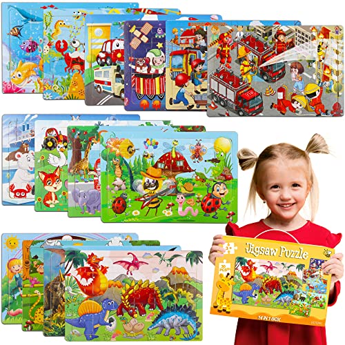 Puzzles for Kids Ages 4-8, 14 Pack