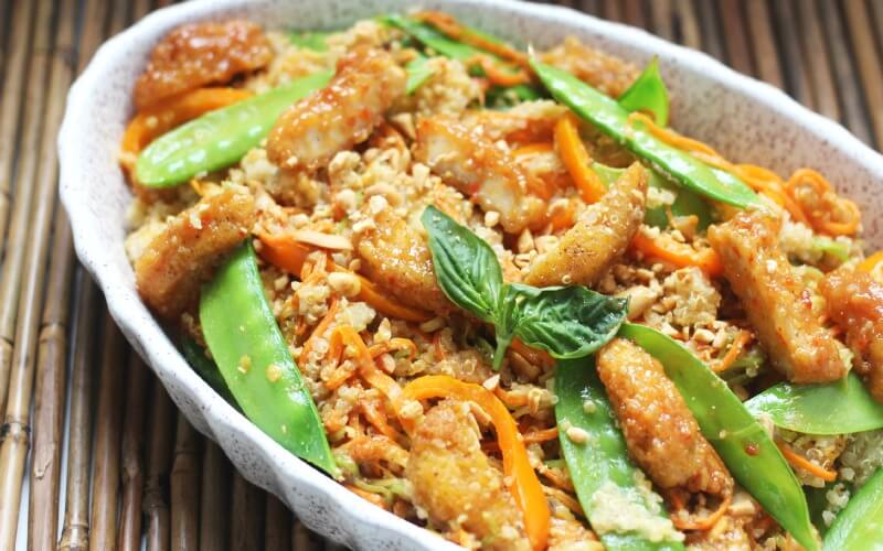 Peanuts Inspired Chicken Stir Fry