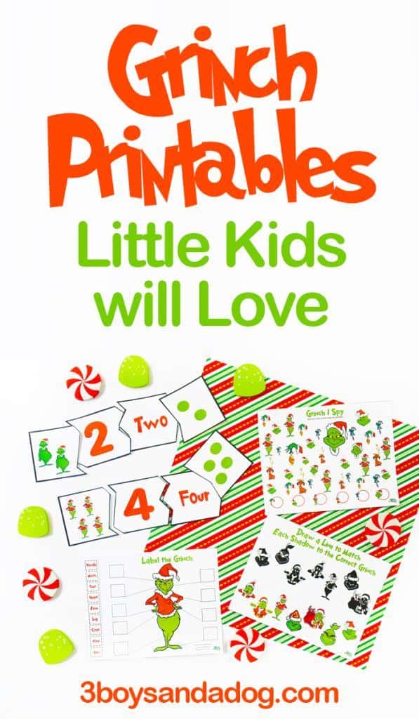 How the Grinch Stole Christmas Printables