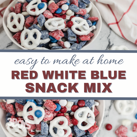 Red White and Blue Snack Mix Recipe