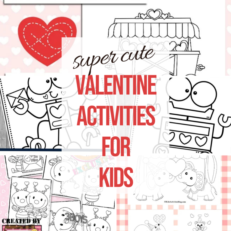 Valentine&rsquo;s Day Pictures to Color